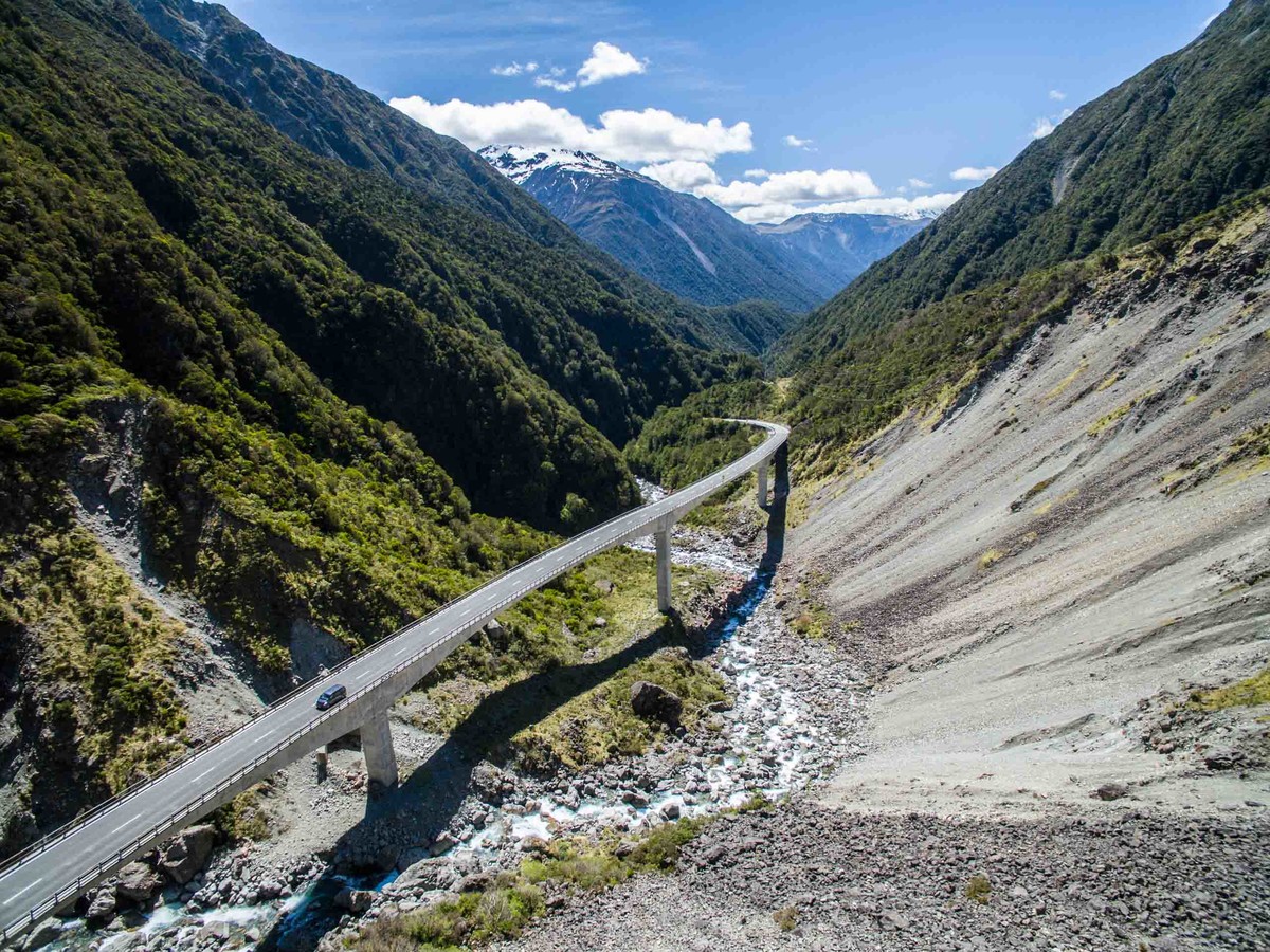 新西兰最美公路，亚瑟山口